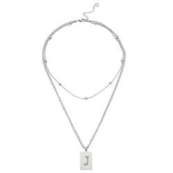 Sero Letter-j Necklace Silver - Halsketten | L’amotion