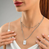 Sero Letter-k Necklace Silver - Halsketten | L’amotion
