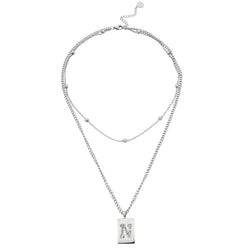 Sero Letter-n Necklace Silver - Halsketten | L’amotion