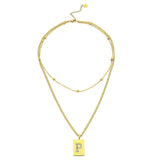 Sero Letter-p Necklace Gold - Necklace | L’amotion