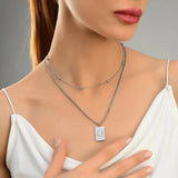 Sero Letter-q Necklace Silver - Halsketten | L’amotion