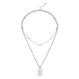 Sero Letter-s Necklace Silver - Halsketten | L’amotion