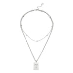 Sero Letter-t Necklace Silver - Halsketten | L’amotion
