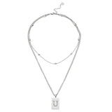 Sero Letter-u Necklace Silver - Halsketten | L’amotion