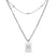 Sero Letter-w Necklace Silver - Halsketten | L’amotion