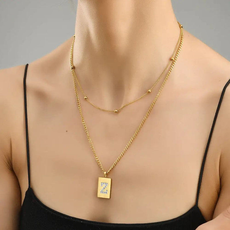 Sero Letter-z Necklace Gold - Necklace | L’amotion