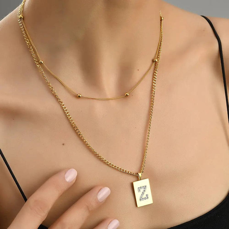 Sero Letter-z Necklace Gold - Necklace | L’amotion
