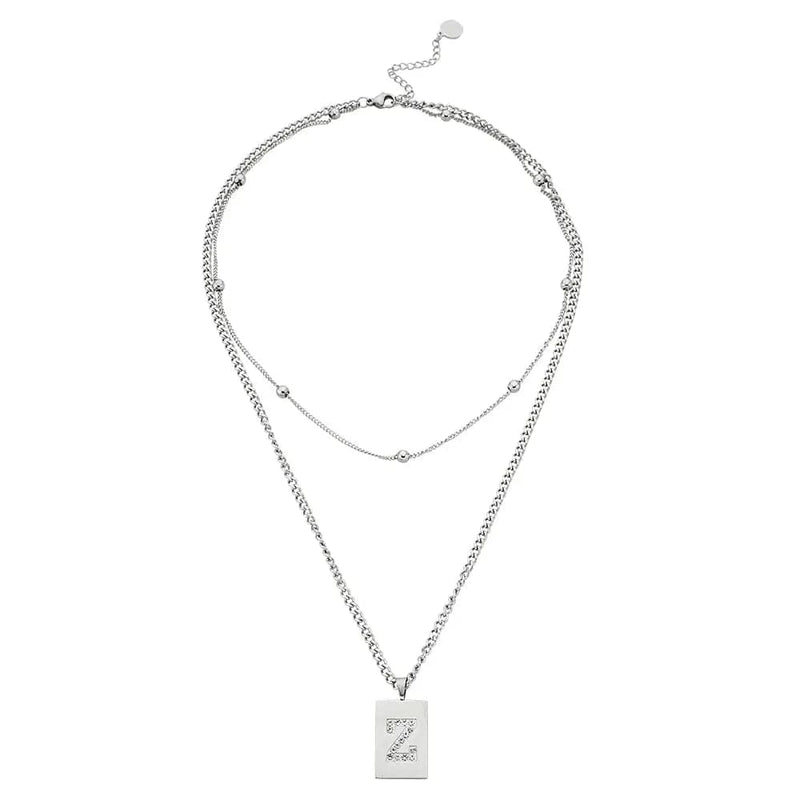 Sero Letter-z Necklace Silver - Halsketten | L’amotion