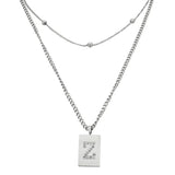 Sero Letter-z Necklace Silver - Halsketten | L’amotion