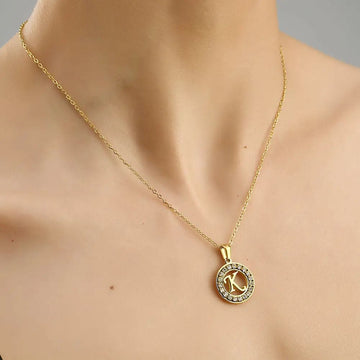 Soyel Letter M Necklace Gold