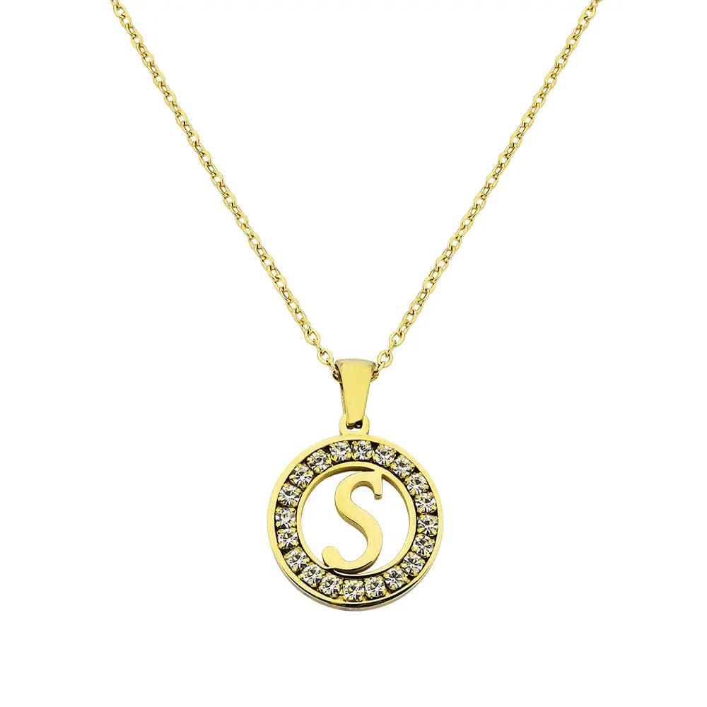 Soyel Letter M Necklace Gold