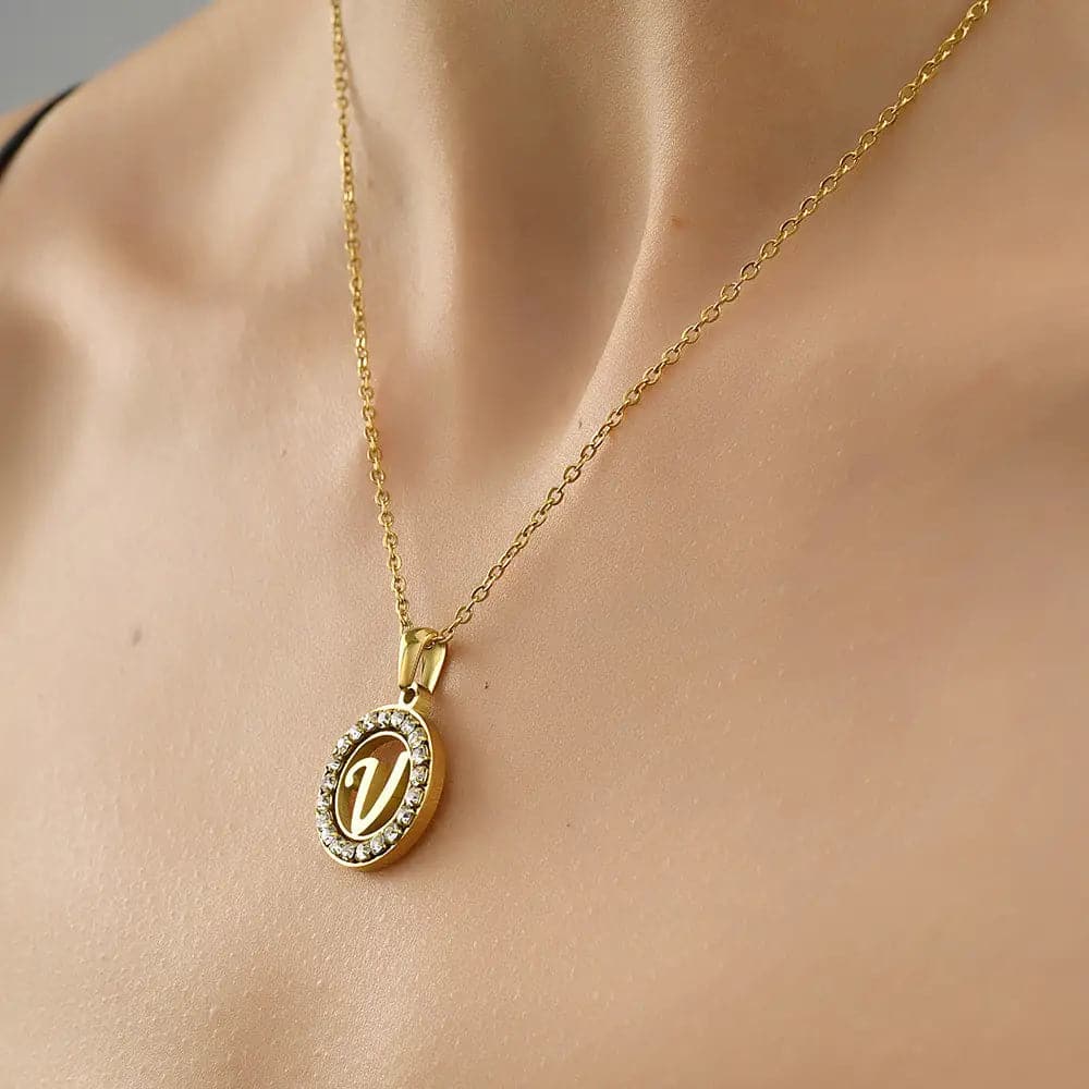 Soyel Letter-v Necklace Gold - Necklace | L’amotion