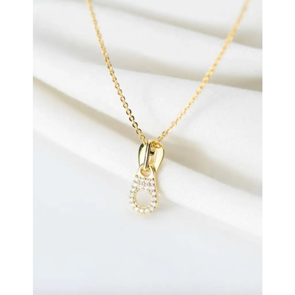 Sparkling Zip Necklace - Halsketten | L’amotion