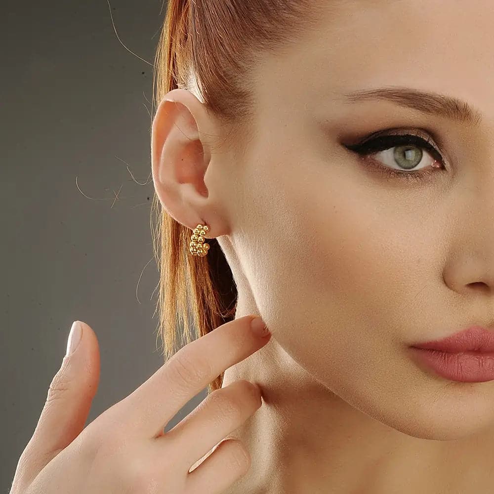 Wanni Earring Gold - Ohrringe | L’amotion