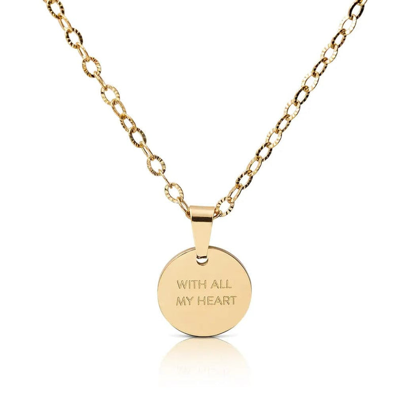 ’with All My Heart’ Circle Necklace - Halsketten | L’amotion