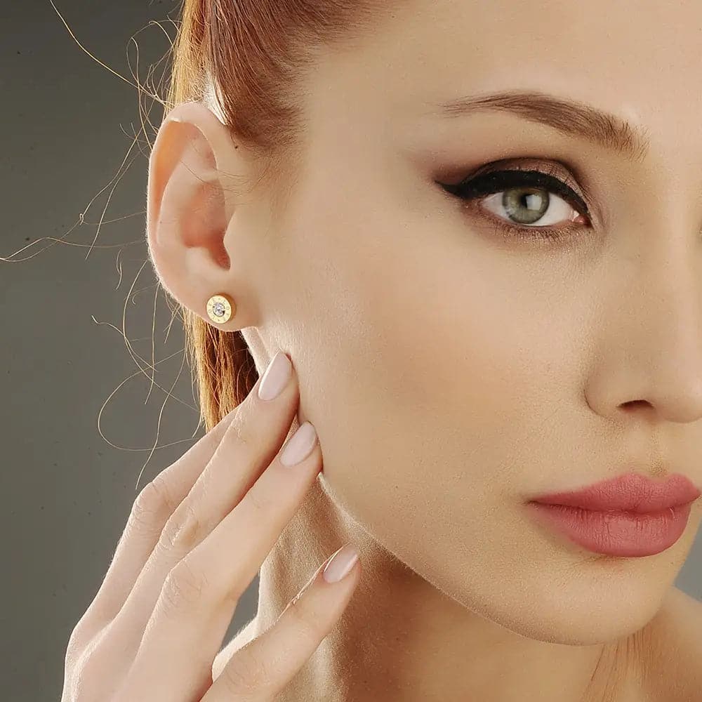 Xebusne Earring Gold - Ohrringe | L’amotion